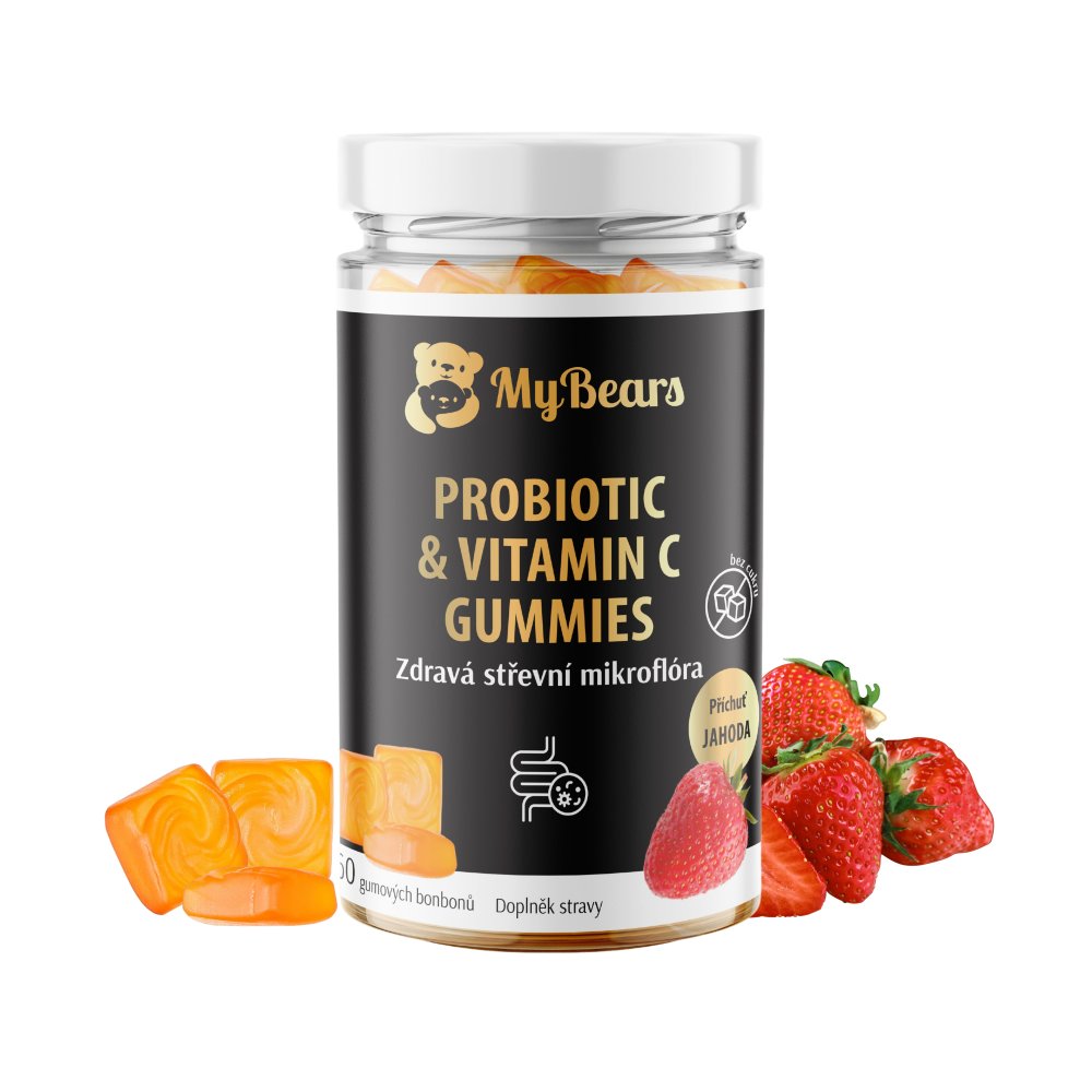 MyBears gumoví medvídci Probiotika 60ks