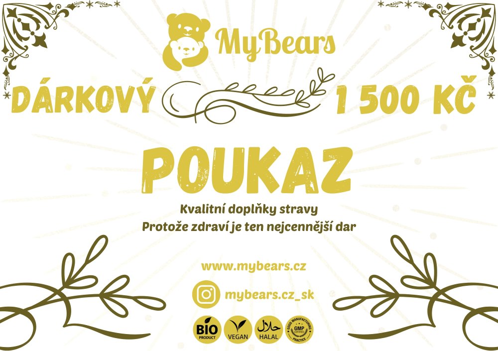 Dárkový poukaz 1 500 Kč