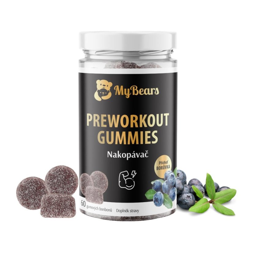 Gumové medvedíky MyBears pre energiu a výkon pred tréningom