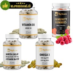 Balíček Imunita - veganské kapsle & gumoví medvídci