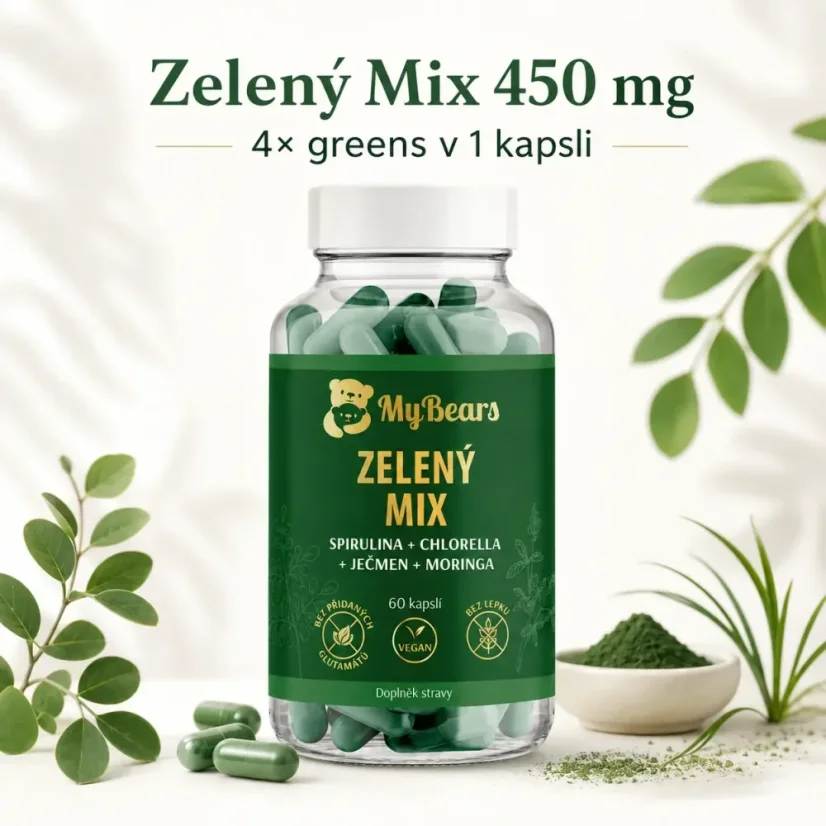 Zelený Mix 450 mg - 60 kapsúl
