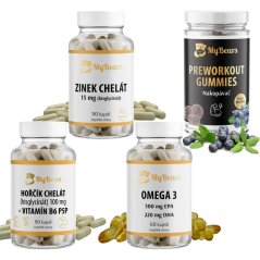 Balíček Sport - veganské kapsle & gumoví medvídci