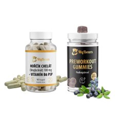 Balíček Fyzická výkonnost - veganské kapsle & gumoví medvídci
