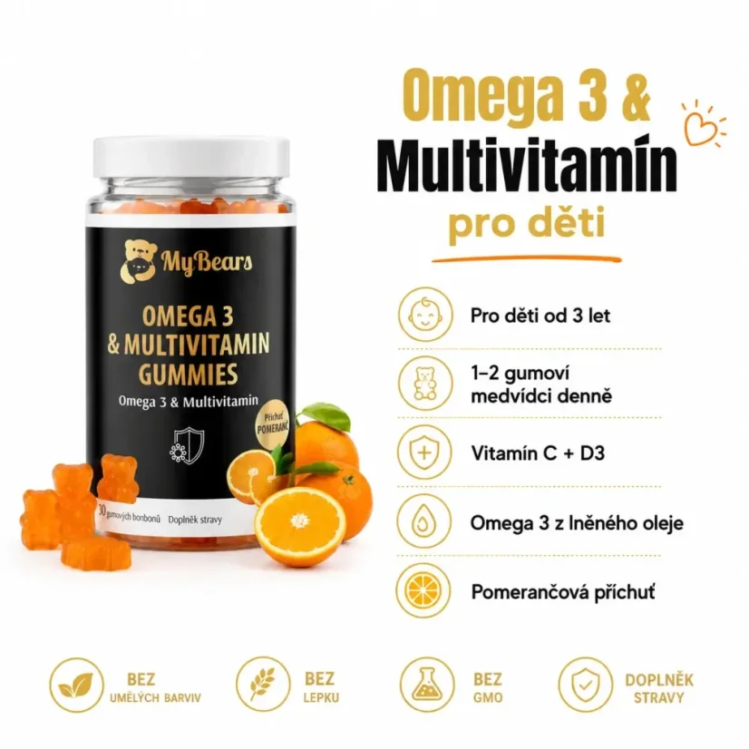 Gumoví medvídci Omega 3 & Multivitamín