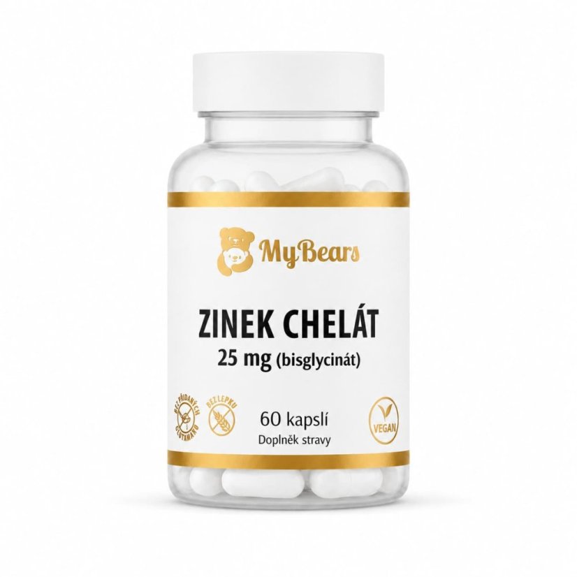 MyBears Zinok chelát 25 mg bisglycinát