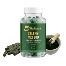 Zelený mix BIO MyBears ze zelených superpotravin