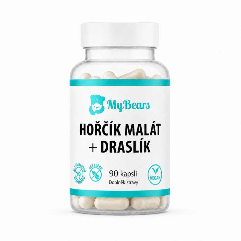 MyBears Hořčík malát s draslíkem v rostlinných kapslích