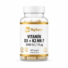 Vitamín D3 2000 IU + K2 MK-7
