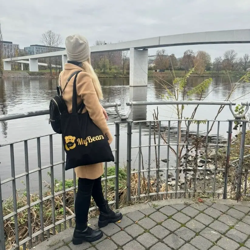 Bavlněná taška - BearBag - Barva: Elegantní černá