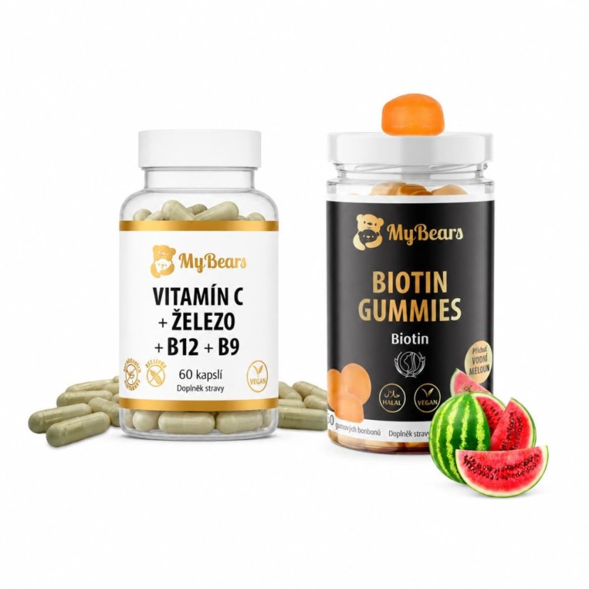 Balíček Krása - vegánske kapsule & gumené medvedíky