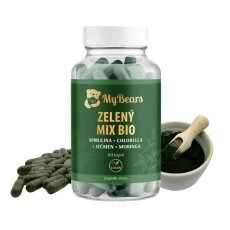 Zelený mix BIO MyBears ze zelených superpotravin