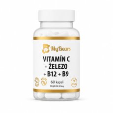 Veganské kapsle MyBears s vitaminy a železem pro energii
