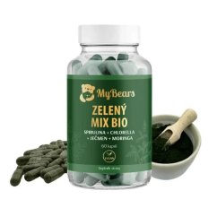 Zelený mix BIO MyBears ze zelených superpotravin